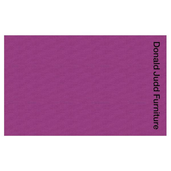 ‘Donald Judd Furniture’ by Donald Judd